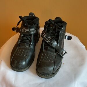 ICON Black Riding Boots Size 9